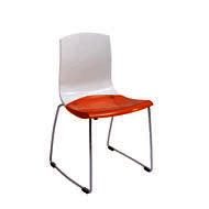 塑胶椅/着色塑胶餐椅/固